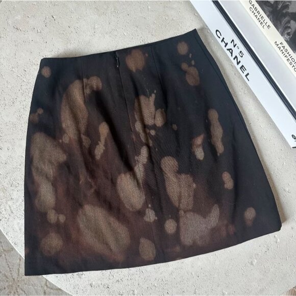 Aritzia Sunday‎ Best Tatiana Skirt High-Waisted Acid Wash Mini Skirt Size 00 - Picture 3 of 7